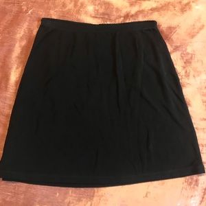 Black mini skirt